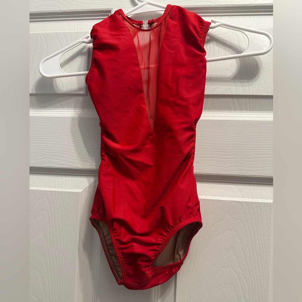 LA Design Red Leotard